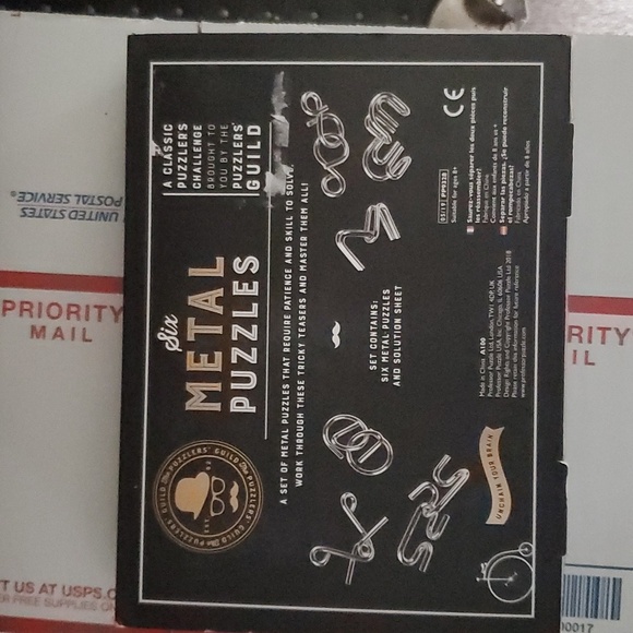 Brain Drain Puzzle Games Heavy Metal Twist Apart Office Party Gift - Picture 3 of 5